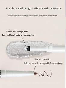 the SAEM Dexian Clear Aegyo-Sal Pen 0.2g+0.5g Single Eyeshadow - 02 Pearlescent Powder - View 3