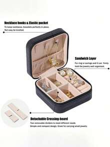 1 件迷你旅行珠宝收纳盒，便携式拉链旅行珠宝收纳盒，女士礼品盒，多功能珠宝展示架，可放置戒指、吊坠、耳环、项链等。- 适合女孩和女士的礼品盒、情人节礼品盒、圣诞礼品盒、圣诞装饰、家居装饰、节日派对装饰包、房间装饰、包、化妆包、梳妆台、旅行、化妆包、旅行必需品、收纳袋、收纳、旅行必需品、化妆品收纳盒、化妆包、化妆品收纳盒、收纳袋、洗漱包、桌面收纳袋、化妆包、化妆收纳、梳妆配件、化妆包、化妆包、珠宝盒、小袋、化妆刷架、刷子架、香水收纳袋 - 彩色 - 查看 9