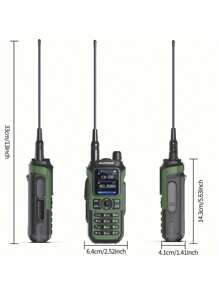Walkie Talkie, Portable Multi Band Walkie Talkie, Handheld Wireless Copy Frequency Intercom, Type-C Rechargeable Walkie Talkie, Two Way Radio, High Power And Large Capacity