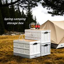 1 Stück Faltbare Aufbewahrungsbox für Outdoor, multifunktionale Kfz-Organizer Box, Haus-Krimskrams Box, tragbare Falt-Camping Kiste