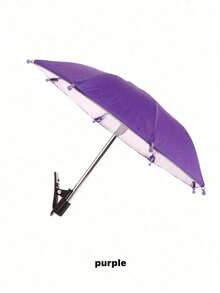 1 szt. Zacisk na telefon, parasol, wodoodporny parasol przeciwsłoneczny na zewnątrz z uchwytem na telefon, mini parasol anty-UV na lekki deszcz, uniwersalna osłona przeciwsłoneczna na telefon, zewnętrzna osłona przeciwsłoneczna na telefon z powłoką antyodblaskową, niezbędne w podróży artykuły do ćwiczeń, artykuły szkolne, wakacje, kemping, niezbędne na wakacje, akcesoria wakacyjne