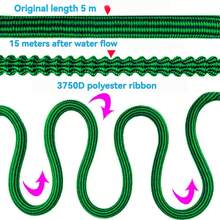 高压伸缩水管套装，带可调节水枪，用于洗车，长杆洗车水枪，适用于园林绿化和洗车，