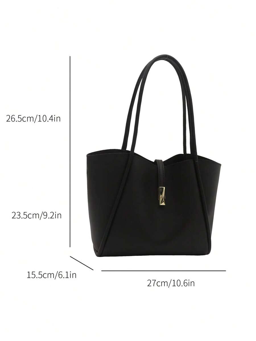 New Solid Color Luxurious Chic Versatile Women's Shoulder Tote Bag