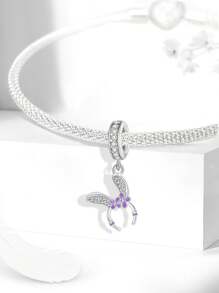 1 Stück modisches Haarband mit Kaninchen Ohren und Perlen Charms, geeignet für Frauen Armbänder, Armreifen, DIY Schmuckherstellung und tägliche Outfit Kombination, Schmuckdekoration für Mädchen