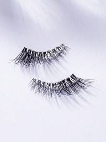 5 pares de pestañas postizas de media pestaña de mink falso con tallos transparentes, reutilizables, de aspecto natural y esponjoso, herramientas de maquillaje para extensión de pestañas