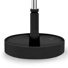 Jocca Ventilador portátil sem fio Jocca, dobrável e telescópico, altura ajustável 36-97,5 cm, 4 modos de ventilação, temporizador de 4 horas, controle remoto, compacto, recarregável, até 24 horas de autonomia, de mesa ou de chão, preto, ideal para casa, escritório ou viagens