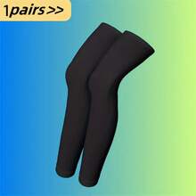 2pcs Full Length Compression Leg Sleeves For Men & Women, Suitable For Sports Cycling Bicycle Running Basketball (1 Pair/3 Pairs Optional) - Multicolor - View 12
