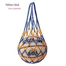 1 pezzo Borsa a rete in nylon spesso per il trasporto di pallavolo, pallacanestro, pallone da calcio, borsa per l'allenamento sportivo