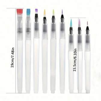 3pcs Solid Color Painting Brush Back To School,Back To School,School Supplies