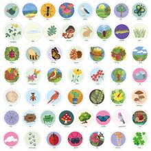 50Pcs Nature Stickers Insect Stickers Animal Stickers Bird Stickers Cute Stickers Stickers Aesthetic Stickers Vinyl Waterproof Stickers Aesthetic Laptop Sticker Pack Skateboard Stickers Water Bottle Stickers Notebook Stickers School Supplies,Back To School