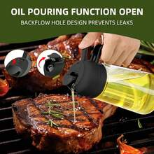 Oil Spray Bottle, 2 In 1 Oil Spray And Oil Container, 470ml/ 16oz Spray Bottle, Ooking Oil, Soy Sauce, Vinegar, Water, For Kitchen Utensils, Cook Outdoors, BBQ, For Air Fryer, Baking, Grilling