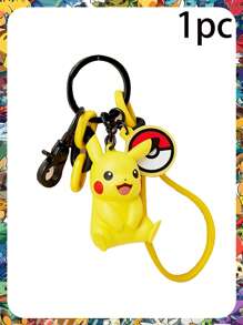 pokemon A Pokemon Keychain Is Suitable For Hanging And Decoration. Pokemon Pikachu Keychain Pendant In Stock, Genuine Pokemon Pikachu Keychain Pendant Small Statue, Geng GUI Pendant Bag, Cute Cartoon Doll Party Decoration And Party Small Gift Christmas, Halloween, Festival Supplies, Festival Decorations, Thanksgiving, Back-To-School Season, Autumn And Winter