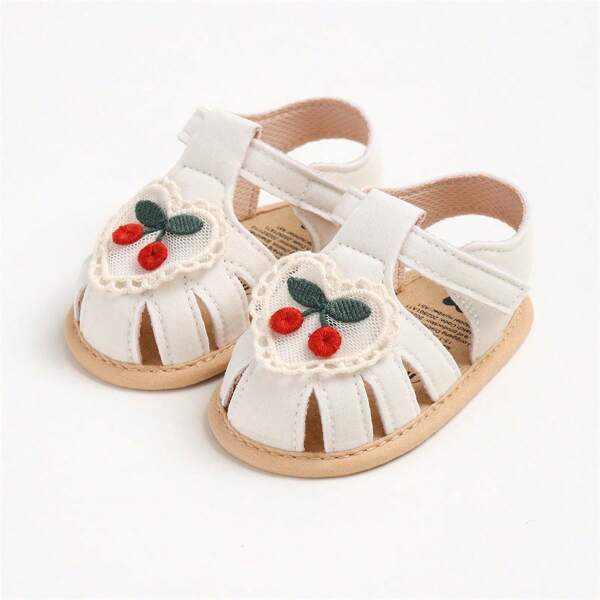 Baby Girl Sandals, Elegant Flowers Non-Slip Summer Flats Toddler Shoes For Casual Daily