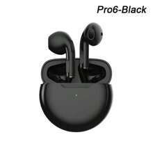 Pro 6 Écouteurs Bluetooth pour casque Bluetooth sans fil Écouteurs antibruit avec casque sans fil Casque sans fil avec microphone Fone Écouteurs Bluetooth Sport Casque d'écoute pour écouteurs