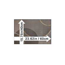 1pc Dark Color Golden Circle Line Design Doormat, Made Of Superfine Fiber Material, Washable, Suitable For Home Decor, Seasons, Kitchen, Living Room, Bedroom, Porch, Great Gift For Family And Friends, Simple Entrance Mat, Dark Color Doormat, Perfect For Decorating Your Entryway