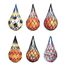 1 pezzo Borsa a rete in nylon spesso per il trasporto di pallavolo, pallacanestro, pallone da calcio, borsa per l'allenamento sportivo