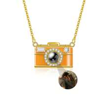 Custom Photo Projection Camera Necklace Personalized Projection Necklace With Picture Inside Customized Picture Necklace Jewelry Gifts For Women Mom Girlfriend Wife