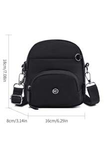 Bolsa Multifuncional Chique e Casual para Mulheres, Bolsa Clutch com Desenho da Moda e Aspecto Sofisticado, Bolsa Transversal Leve e Impermeável, Bolsa para Telefone/Cosméticos Versátil