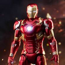 Hasbro Figuras coleccionables de exhibición de 4 pulgadas de la serie Iron Man del 10.º aniversario de  I-VII no luminosas, armadura fiel a la película y base extraíble, edición de coleccionista