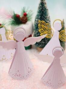 1pc Christmas Angel Style Thin Cut Mold Handmade DIY Cutting Mold Scrapbook Background Decoration Embossed Template Album Holiday Card Making