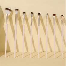 2 pinceles de sombra de nariz semi en forma de abanico, suaves y portátiles, aplicadores de contorno de nariz en diagonal, herramientas de maquillaje profesionales de alto brillo para polvos rubor, pinceles de maquillaje: pinceles de base, pinceles de corrector, pinceles de rubor, pinceles de contorno, pinceles de rubor, pinceles de bronceador, pinceles de polvos, pinceles de base, pinceles de rubor, regalos - Dorado - Ver 13