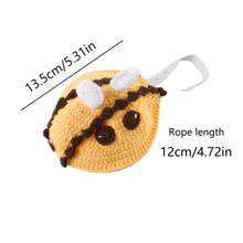 Neuankömmling 1 Stück Gestricktes Schildkröten Dekorative Kleidung, Kleine Bienen Kostüm Kleidung für Haustierpartys, dekorative Kleidung
