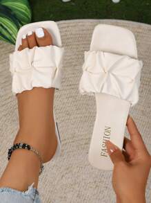 Sandalias planas para adolescentes, nuevos llegados, pantuflas con lentejuelas, cómodas, elegantes, delgadas, adecuadas para interiores y exteriores, playa, viaje, vacaciones