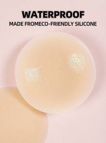 2/4 Pezzi Di Pastiglie Riutilizzabili In Silicone Ultra Sottili Per Capezzoli - Coperture Invisibili Per Il Seno Per Abiti Scollati, Abiti Da Sposa, Abiti Da Festa E Costumi Da Bagno