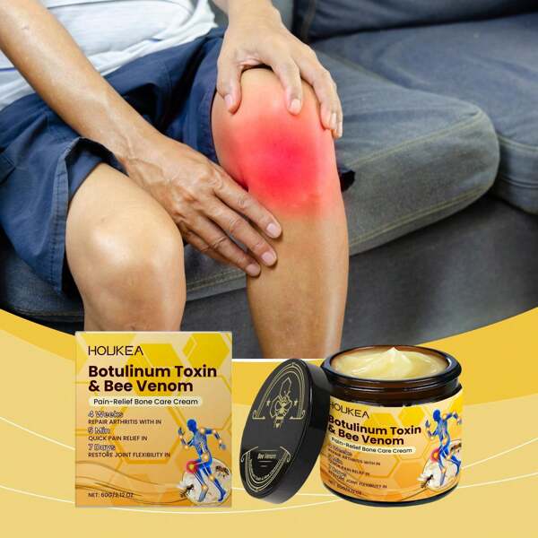 Bot-Ox And Bee Relief Gel Bone Healing Cream, Premium Professional Bee Cream, Natural Joint Relief Gel For All Skin Types, Suitable For Neck, Waist, Back, Hands, Feet And Legs, Suitable For Commuters, Students, Seniors, Sports Enthusiasts, Retirees