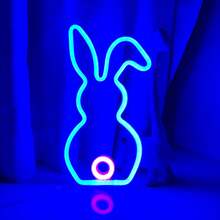 1pc Illuminated LED Light Box, Black LED Letter Light Box For Home Theatre, DIY Word Combination, Family Activities, Home Decor Lighting, Alien/Rabbit Neon Light For Girl Bedroom - White - View 17