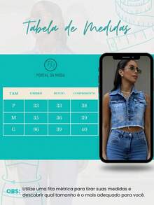 1442 - Denim Vest With Frayed Hem Front Button Women's Top Blouse