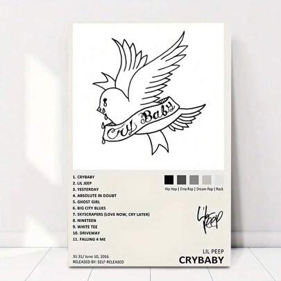 1pc Canvas Poster Poster Music Album Cover Signed Limited Poster Canvas Wall Canvas Printing Decor Gifts Optional Frame