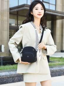 Bolsa Multifuncional Chique e Casual para Mulheres, Bolsa Clutch com Desenho da Moda e Aspecto Sofisticado, Bolsa Transversal Leve e Impermeável, Bolsa para Telefone/Cosméticos Versátil