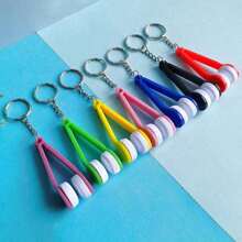 1/5PCS Multifunctional Portable Ultra-Fine Fiber Cloth Glasses Eraser, Can Be Hung On The Keychain With Glasses Cleaning Brush, Used To Remove Dust And Mist On Glasses, Keeping Your Glasses Clean