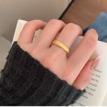 1pc Fashionable Vintage Golden Wheat Shaped Ring, Suitable For Daily Wear, Good Gift For Girlfriend, Mother