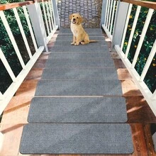 4/8/15pcs Outdoor Non-Slip Stair Treads, 22x70cm - Self-Adhesive Stair Pads For Wooden, Deck & Glass Stairs | Anti-Slip Stair Mats For Elderly Steps | Outdoor Stair Tread Covers (Solid/Striped, Machine Washable) 8/15-Piece Anti-Slip Stair Treads - Multicolor - View 25