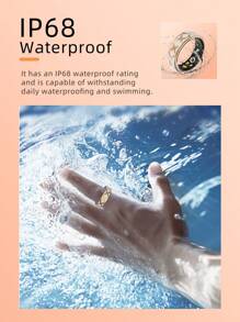 Women's 2025 Finger Ring R10M Fashion And Health Ring Android IOS Fitness And Sports Smart Ring, Supporting Waterproof Depth Of Over 300 Meters, Remote Control Photography Health Smart Ring