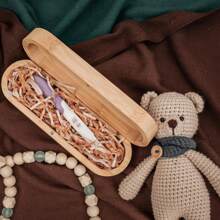 Pregnancy Annoucement Pregnancy Test Keepsake Box Baby Reveal To Husband Surprise Announcement Gift Bamboo Annoucement Gifts With Raffia Baby Annoucement Gifts Box