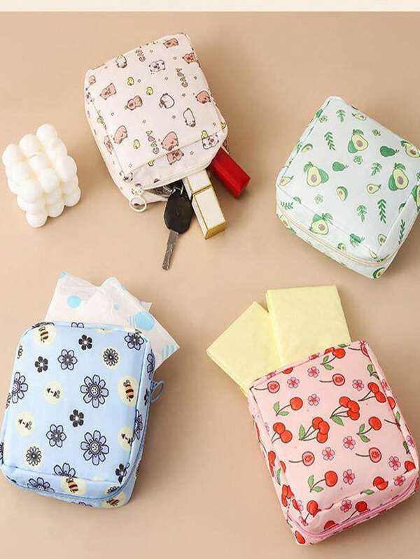 2/1 pieza Nuevo bolso portátil para almacenamiento de toallas sanitarias, bolso con cierre de cremallera para almacenamiento de toallas sanitarias, de moda, lindo y práctico bolso de viaje multifuncional, ideal para artículos de tocador, toallas sanitarias, lápiz labial, monedas, joyas, almacenamiento portátil, bolsa de tocador de viaje para niñas, mujeres y cosméticos para mujeres adolescentes, de vuelta a la escuela, suministros de oficina y escuela, regalos de Navidad, vacaciones, estilo bohemio, regalos para el Día de la Madre, regalos de cumpleaños