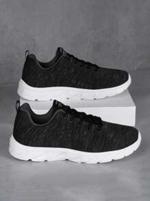 Men's Running Sneakers, Thick Sole, Ultra-Light, Comfortable Soft Bottom Shock Absorbing Casual Shoes, Plus Size Work Shoes, Mesh Fabric ,Gym