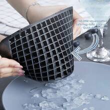 1pc 1cm Ice Cube Tray With 160 Slots, Mini Silicone Ice Cube Mold, Super Small Square Ice Cube Maker - Multicolor - View 10