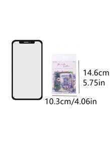 MOCARD 15pcs/Pack Large Size Watercolor Landscape Stickers, Creative Art Stickers, DIY Decorative Collage Craft Materials, Holiday Gifts, Personalized Scrapbooking School Supplies School Supplies,Back To School