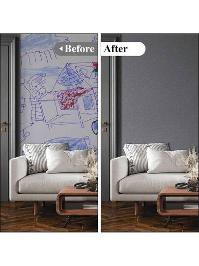 Roll Solid Room Vinyl WallPaper, Living Walls Contact Paper, Wallpaper Peel Stick, Countertops Furniture Stickers, Kitchen Bedroom Cabinets Removable Waterproof view 10