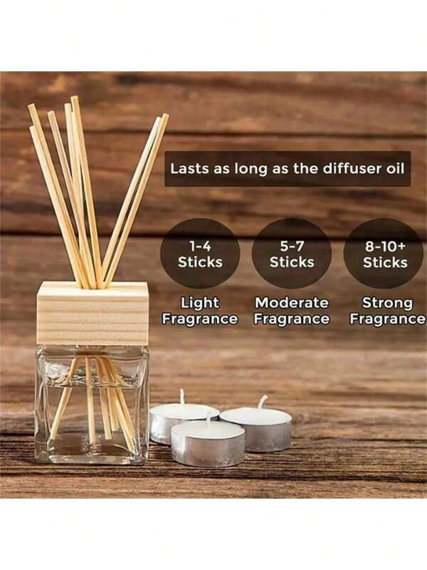 5pcs Rattan Aromatherapy Diffuser Sticks - Versatile Indoor Fragrance For Home & Bathroom No Air Freshener Or Bottles