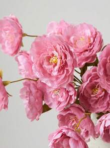 1/3/6 piezas Flores artificiales de 1,74 ft, flores de loto de 5 cabezas de seda sintética con tallo largo, flores de peonía falsas para decoración de bodas, ceremonias, arreglos florales DIY, decoración del hogar, sala de estar, dormitorio, comedor, decoración de habitaciones, decoración de otoño, Halloween, Navidad, estilo bohemio, Acción de Gracias, invierno, Año Nuevo