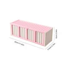 1pc Large Capacity Foldable Card Display Storage Box, Multi-Compartment Organizer For Cards, Notes