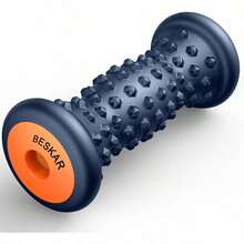 Foot Massage Roller For Plantar Fasciitis Relief Portable Reflexology Tool Pressure Point Massage Rollers Deep Tissue Massages For Relieving Feet Arch Heel Pain Myofascial Pain Syndrome As Shown In Fig - NavyBlue - View 1