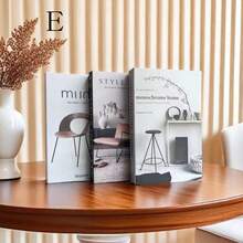 1 件/3 件时尚仿书装饰、豪华装饰书籍、客厅装饰、家居装饰、咖啡桌书籍、现代风格装饰书籍、可堆叠展示书籍、酒店装饰、礼品