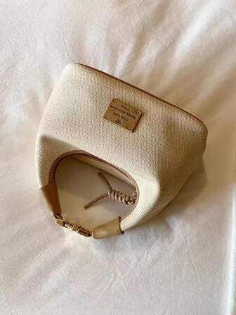 Wheat Field Gallery 女士小号托特包，帆布休闲单肩包/手提包，适合上班