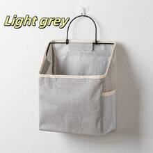 Leinwand Aufbewahrungstasche zum Aufhängen, Bettseiten Organizer Korb, Weihnachten